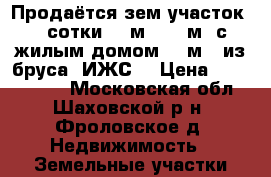 Продаётся зем.участок 44 сотки (28м * 157м) с жилым домом (50м2) из бруса (ИЖС) › Цена ­ 1 400 000 - Московская обл., Шаховской р-н, Фроловское д. Недвижимость » Земельные участки продажа   . Московская обл.